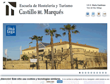 Tablet Screenshot of castillodelmarques.com